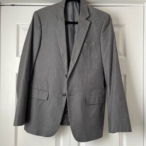 NWOT Men's Gray Two-Button Slim Fit Blazer